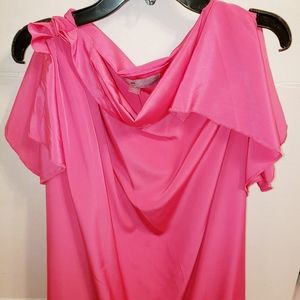 Avenue STUDIO Top Pink Tunic Top Size 22/24 NWT